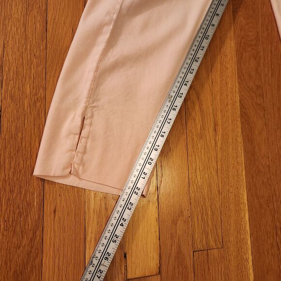 J. Jill Stretch Linen Blend Pull-On Pants, Ankle, Pearl Pink, Elastic Waist Sz M - Picture 7 of 10